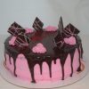 Chocolate Strawberry Cream Cake Slice