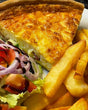 Bacon Quiche, Chips & Salad